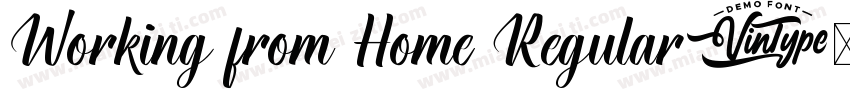 Working from Home Regular字体转换